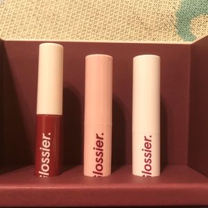 Glossier Cranberry lip trio (Price is negotiable)